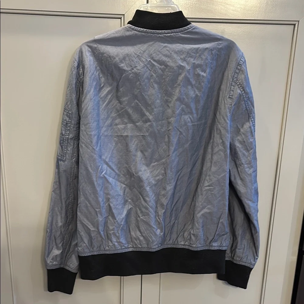 True Religion Men's Grey Bomber Jacket
